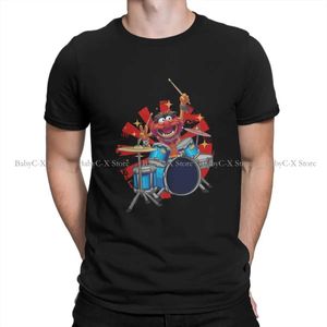 Erkek Tişörtler Fraggle Rock Çocuklar Karikatür Polyester Tshirt Erkekler Hayvan Davulcusu Muppets Yumuşak Eğlence Sweatshirts Tişört Tişört T240425