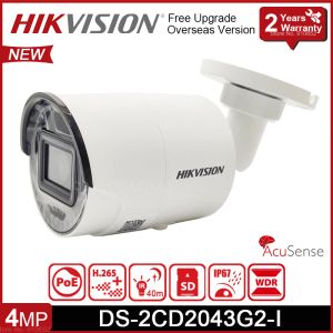 Şarj Cihazları Yeni Hikvision DS2CD2043G2I 4MP Bullet Network Kamera POE IR 40m H.265+ SD Kart Yuvası IP67 DS2CD2043G0I IP Kamera