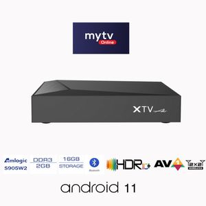 XTV Air TV Kutusu Android 11 Ücretsiz Test BT Uzaktan Kumanda 2.4G/5G Set Üst Kutu Kristal