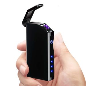Kaliteli Fabrika Doğrudan Elektrikli Çift Arc Çakar, OEM Sigara Sigara Çakmak USB Sigara Metal Toptan