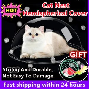 Toys Pet Hemispherical Cover Transparent Cat Accessories для забора Pet Peek смотрит на куполо