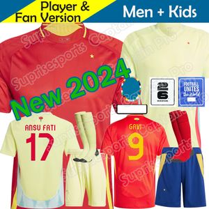 İspanya 24 25 Futbol Forması Morata Ferran Asensio 2024 Euro Kupa İspanyol Milli Takım Gömlek 2025 Erkek Çocuk Kiti Eve Set Camisetas Espana Rodri Olmo Ansu Yeni