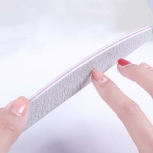 20 шт./Установка 100/180 Zebra Grey Nail Files Professional Buffer Buffer Buffer Block EVA Файл ногтя