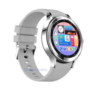Новые роскошные английские умные часы Mens Full Touch Screen Fitness Tracker IP67 Водонепроницаемый Bluetooth для Android iOS Smart Wwatch Man Sport Watch Whate Ru