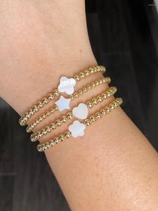 Странд Ccgood Shell Flower Bracelets Fashion Heart Boho Jewelry Golded 18 K Bead Star Bracelet для женщин минималистские пульсерасы Mujer