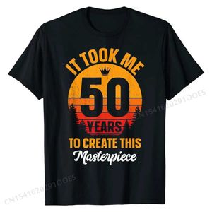 Erkek Tişörtleri Komik 50 Yıllık Şaka T-Shirt 50. Doğum Günü Gag Hediye Fikir T-Shirt Üstler Tişört Yeni Tasarım Sıkı Pamuklu Erkek Tişört Tişört