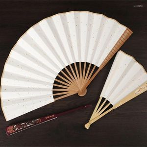 Декоративные фигурки пустая белая рука вентилятор Plowout Rice Paper китайская складная картина Diy Program Calligraphy