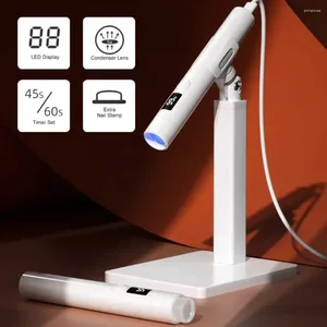 Tırnak kurutucuları 360 derece dönme mini LED LAMP Taşınabilir Taşınabilir Işık Terapisi Çivi Kurutucu Kablosuz Reçine UV