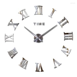 Настенные часы 2024 модный кварц Quartz Watch Home Decor Limited Sale 3d Big Mirror DIY настоящие часы современный дизайн подарок