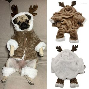 Abbigliamento per cani Pet Christmas Trans Transform Abito da pecora bianco più velluto addensante abiti adorabili per orsacchiotto 2 dimensioni