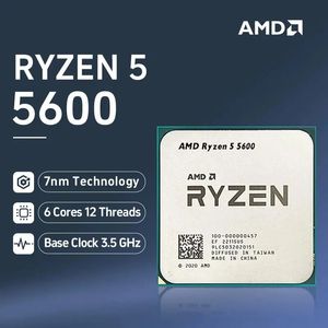 Ryzen 5 5600 6-CORE 12 Thread 3,5 GHz DDR4 3200 65W AM4 Socket Desktop Processor CPU sem refrigerador 240410
