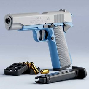 Gun Toys Gravity 3D Printed M1911 Модель прямой прыжки с игрушечным пистолетом.