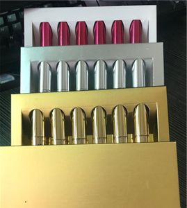 Ular Brand Lip Gloss Новейшая макияж Mini Lip Collection 6Colors Lipstick Liquid Matte 6pcs/Set Gold Edition Серебряная роза White5610385