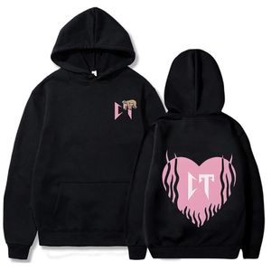 Şarkıcı Natanael Cano Tumbado Pembe Ct Sloth Baskı Hoodies Erkek Kadınlar Günlük Gevşek Hoody Sweatshirts Hip Hop Büyük Boy Kıyafetler Y2K 240429