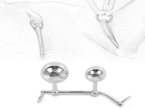 Анальная секс -игрушка женская анальная влагалище двойная шаровая анальная заглушка в стальной ремне веревки крючка для женщин для женщин, блокирующих ремень Y200423510320