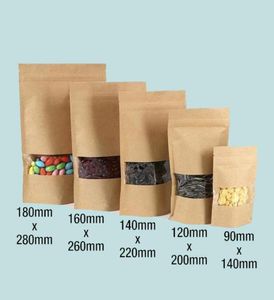 Сумки для упаковки подарочной упаковки с окном для малого бизнеса мешочки для подставки для малого бизнеса Clear Food Food Coffee Beans Drive Giftgif3189126