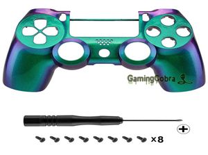 Green Purple Purple Chameleon Front Count Shell Faceplate для PlayStation 4 PS4 Slim PS4 Pro Controller JDM040050055 SP4FP125665623