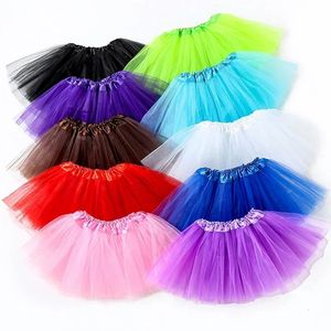Оптовая модная девочки юбки летнее стиль три слоя детская юбка для танцевальной одежды принцесса 240420