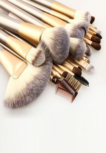 24pcs Professional Soft Cosmetic Brow Shadow Maving Brush Set Set Set Cat Bag Bag R561031330