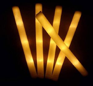 Parti Dekorasyon Köpük Çubuk Glow Sticks Çubuklar Çok renkli Sünger Glowaks Batonlar tezahürat malzemeleri Tüp RGB LED KOYU IŞIK FO8259020