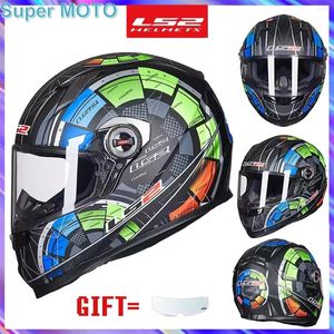 Мотоциклетные шлемы LS2 FF358 шлем против Fog Casco Moto Full Face Motocross Racing Riding Electric Stoocter Motobike внедорожник