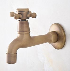 Banyo Lavabo Muslukları Antik Pirinç Tek Çapraz Tutar Duvar Mop Havuz Musluk Bahçesi Su Musluk Çamaşır Tapları MAV3155486983