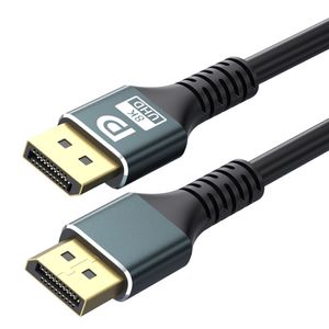 DisplayPort 1.4 Кабель 8K DP Кабель 60 Гц высокоскоростной HDR Video Audio кабели для HD -телевизионного проектора монитора PS4 PS5