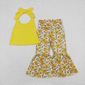 Наборы одежды оптовые детские детские цветочные малышка рукавов цветочные топы