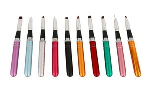 10 adet Set Çok Profesyonel Kolinsky Saç Akrilik Tırnak Fırçası Set Boyama Liner Kalemi UV Jel Cilası Manikür Tırnak Araçları 9800627