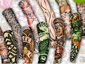 12 шт. Смешайте эластичную поддельную временную татуировку 3D Art Designs Chody Arm Stockings Tatoo Cool7029910
