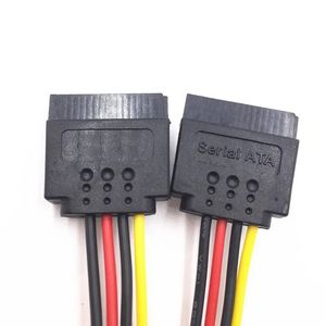 Новый SATA 15 -контактный мужчина до 2 SATA 15 -контактный женский кабель 15PIN Power Splitter Universal Connector Adapteruniversal HDD -y Splitter Cable для