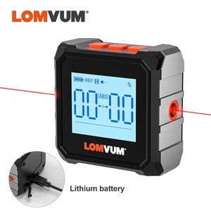 LOMVUM Digital Protractor Laser USB -инцидент 360 ° Угол искателя