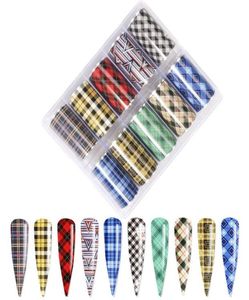 10Rollset Nails Art Slider Tattoo Line Lattice Designs Foils Topper Transfer Tip