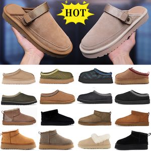 Womens Boots Tazz Tasman Slippers australia designer snow boot platform goldencoast clog slipper Classic ultra mini platform booties mens suede Shearling shoes