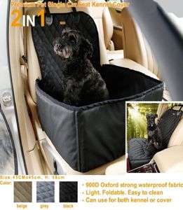 Yeni su geçirmez köpek çantası Pet Araba Taşıyıcı Köpek Taşıma Depolama Çantası Pet Booster Koltuk Kapağı Seyahat 2'de 2'de 1 Taşıyıcı Kova Sepet7140336