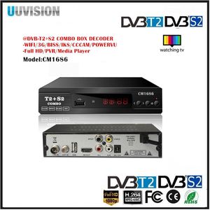 Combo DVB-T2 S2 Afrika Orta Doğu Orta Asya Sıcak TV Seti Üst Kutu