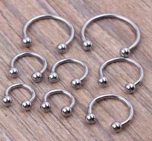 50 pcslot paslanmaz çelik burun gövdesi piercing takı burun yüzüğü takı plastik burun halkaları piercings4204530