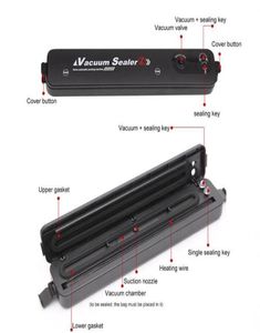 Vacuum Food Sealer 220V 110 В Matic Commercial Homeving Food Vacuum Packaging Machine включает 10 Jlliok205S6300753
