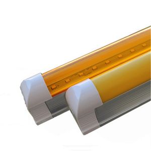 Anti UV T8 LED Tüpler Sarı Güvenli Işıklar 60cm 2ft 9W AC85-265V Entegre Blubs 600mm 27000K lambalar Ultraviyole koruma maruziyeti aydınlatma doğrudan satışı Çin'den