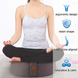 Подушка круговая медитация заполненная гречневая горка для йоги йога, промытая валотная крышка.