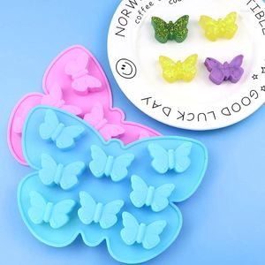 Pişirme Kalıpları 1 PC Kelebek Ice Cube Tepsisi Jello Silikon Kalıp Diy Sabun Yapım Banyo Balmumu Melts Maker Mutfak Kek Dekoru Malzemeleri