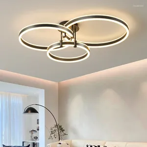 Luzes de teto nórdicas para decoração de casa, salão de beleza, quarto, lâmpada led inteligente para sala, luz regulável, iluminação interna