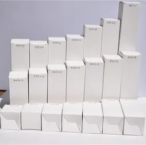 Hediye sargısı 20pcs beyaz uzun tüp ambalaj kutuları ruj kozmetik ambalaj kutusu parfüm şişesi evrensel