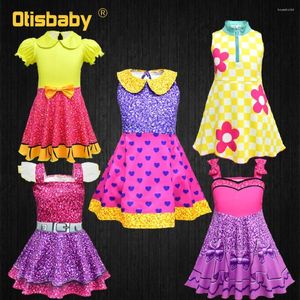 Платья для девочек, оптовая продажа, детская одежда Lol для детей 2–10 лет, детские радужные костюмы для девочек, праздничное платье принцессы на день рождения