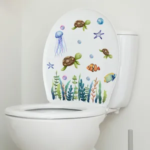 Duvar Kağıtları 30 cm kaplumbağa deniz mili deniz yosunu karikatür duvar çıkartması diy buzdolabı restoran banyo balkon tuvalet dekoratif