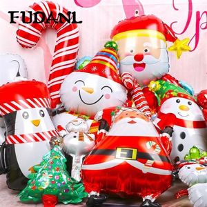 Mutlu Noel Folyo Balonlar Noel Baba Kardan Adam Ağacı Balon Yeni Yıl 2020 Parti Dekorasyonları Çocuk Hediye Kutusu Top Supplies1310k