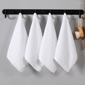 Havlu 4pcs 25x25cm Beyaz Yumuşak Pamuklu Küçük Kare Ev El Banyo Çok Fonksiyonlu Temizlik El