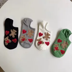 Kadın SOCKS 1 FAYLAR TER AĞIRLIK BİR DİĞER BİR STICH SONRA BOYUK BİZİMLİ BEAR DESEN DESENİ SOCK BAHAR VE YAZ Polyester Pamuk Günlük Stil