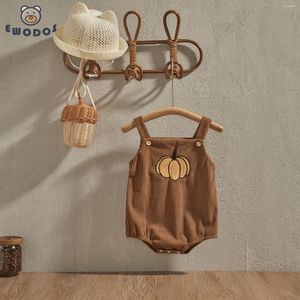 Armatürciler Ewodos Bebek Bebek Bebek Erkekler kadife Bodysuits Cadılar Bayramı Giysileri Kabak/Cadı Şapkası/Hayalet Desenli Kilsiz Kayışlar Tulumlar