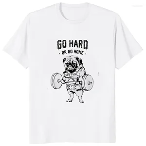 Erkek Tişörtleri Sert Gidiyor veya Ev Pug Life Erkek Moda Günlük Gevşek Halter Fitness Spor Salonu Erkek Tshirt Sokak Giyseni Yenilmez Tees